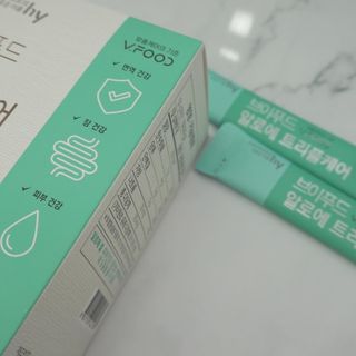 브이푸드 알로에 트리플케어 — 5점을 준 리뷰어가 2022년 4월 올린 사용 사진