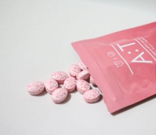 입 냄새 완화에 도움을 주는 에티켓 캔디 복숭아맛 앳캔디 — 5점을 준 리뷰어가 2021년 1월 올린 사용 사진