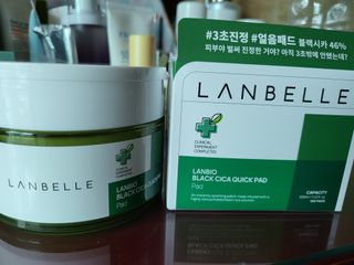 랑벨 랑바이오 블랙 시카 퀵 패드 100매 (3초 쿨링/3분 흡수, 블랙비 프로폴리스/시카 4종 함유, 대용량) — 5점을 준 리뷰어가 2022년 7월 올린 사용 사진