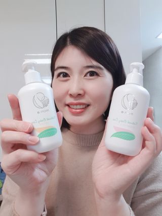 mom e 맘이 내추럴 베이비 케어 샴푸앤바스+로션 — 5점을 준 리뷰어가 2021년 1월 올린 사용 사진