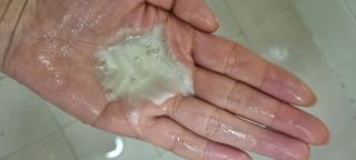 프리마인 더이상 뻣뻣하고 효과없는 탈모샴푸는 NO. 근본부터 케어하는 셀베이스 그린티샴푸(500ml) — 5점을 준 리뷰어가 2023년 4월 올린 사용 사진