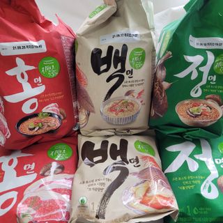 [풀무원] 자연은맛있다 정면, 백면, 홍면  세트 — 5점을 준 리뷰어가 2021년 4월 올린 사용 사진