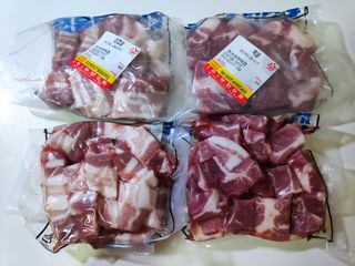찐신선 한끼한팩 미국 냉동 목살 & 네덜란드 냉동 삼겹살 SET — 4점을 준 리뷰어가 2021년 10월 올린 사용 사진