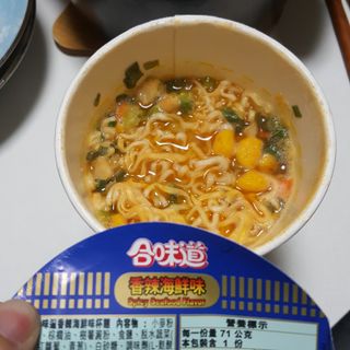 NISSIN 닛신 컵누들  4종 - 씨푸드오리지날, 씨푸드 스파이시, 씨푸드 커리, 씨푸드 XO소스 — 4점을 준 리뷰어가 2021년 11월 올린 사용 사진