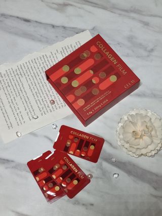 프리마인 귀족의 콜라겐, 92배 흡수율. 럭셔리 프리미엄 셀라브 콜라겐필름 30매 — 5점을 준 리뷰어가 2022년 5월 올린 사용 사진