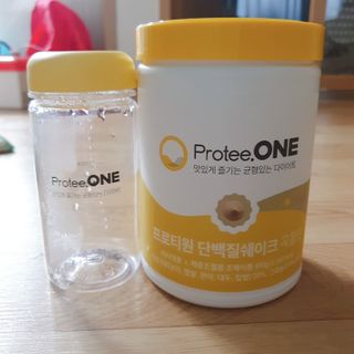 프로티원 단백질쉐이크 곡물맛 2주분 1통+보틀 — 5점을 준 리뷰어가 2021년 4월 올린 사용 사진