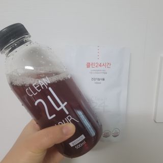 클린24시간 1BOX(5포) + 전용보틀(500ml) — 5점을 준 리뷰어가 2022년 8월 올린 사용 사진