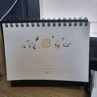 리훈 곰부 세우는 체크리스트 위클리 탁상 플래너 주간 일주일 계획표 — 5점을 준 리뷰어가 2023년 2월 올린 사용 사진