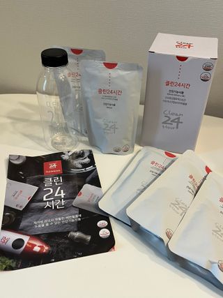 클린24시간 1BOX(5포) + 전용보틀(500ml) — 5점을 준 리뷰어가 2022년 7월 올린 사용 사진