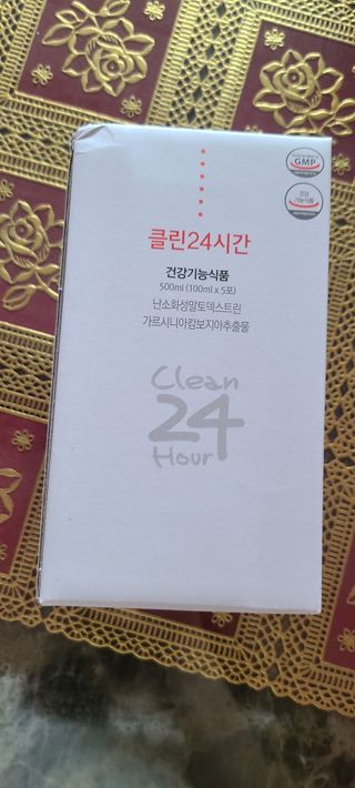 클린24시간 1BOX(5포) + 전용보틀(500ml) — 4점을 준 리뷰어가 2022년 8월 올린 사용 사진