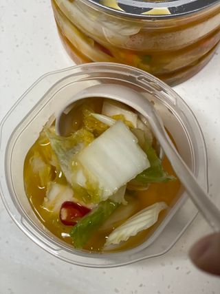 셰프애찬 단호박 백김치 1kg — 5점을 준 리뷰어가 2022년 10월 올린 사용 사진