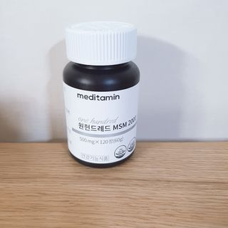 메디타민 원헌드레드 MSM 2000 — 5점을 준 리뷰어가 2021년 4월 올린 사용 사진