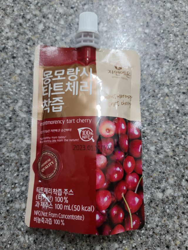 자연에온 몽모랑시 타트체리 3종 세트 구성 - 저분자콜라겐젤리, NFC 착즙주스 리뷰 사진