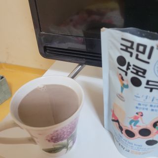 국민바이오 약콩두유 — 3.5점을 준 리뷰어가 2022년 5월 올린 사용 사진