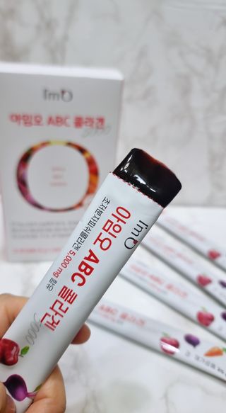 아임오 ABC 콜라겐 젤리 14포 — 5점을 준 리뷰어가 2021년 11월 올린 사용 사진