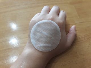 산다화 비타민씨 화이트닝 토너 패드 — 5점을 준 리뷰어가 2023년 9월 올린 사용 사진