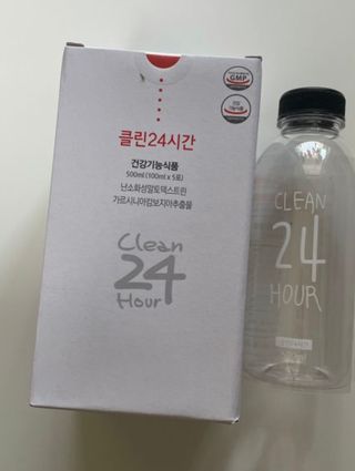 클린24시간 1BOX(5포) + 전용보틀(500ml) — 5점을 준 리뷰어가 2022년 10월 올린 사용 사진