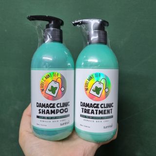썸헤어 / SUMHAIR 썸헤어 데미지 클리닉 샴푸+트리트먼트 네롤리&민트티 — 5점을 준 리뷰어가 2021년 4월 올린 사용 사진
