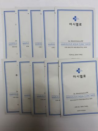 닥터마시멜로 닥터마스멜로 마블러스 아쿠아 클리닉 마스크 — 5점을 준 리뷰어가 2021년 3월 올린 사용 사진