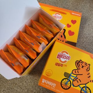 광동제약 [광동] 비타500데일리스틱 70포X2개 + 뚱랑이엽서 + 쇼핑백 증정 — 5점을 준 리뷰어가 2022년 10월 올린 사용 사진