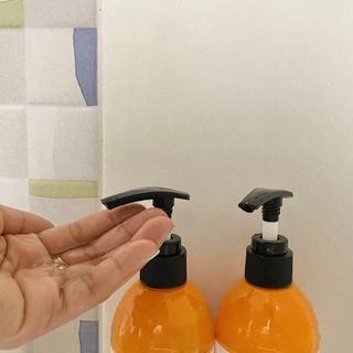 썸헤어 / SUMHAIR 썸헤어 실크 볼륨 샴푸+트리트먼트 프룻자스민티 — 4.5점을 준 리뷰어가 2021년 7월 올린 사용 사진