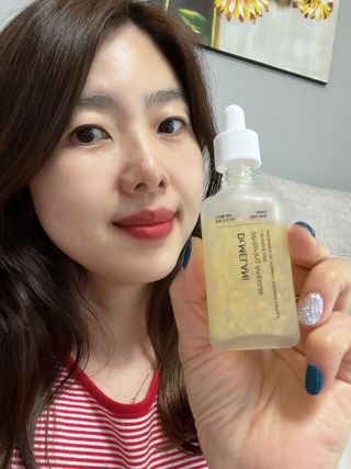 에센느 닥터 멜라닌 화이트닝 앰플 — 5점을 준 리뷰어가 2023년 4월 올린 사용 사진