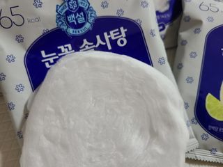 딜라이트 프로젝트  달콤한 눈꽃 간식세트( 눈꽃 솜사탕 / 레몬라임 솜사탕 / 달고나 총 7EA+스마트톡 증정) — 5점을 준 리뷰어가 2022년 5월 올린 사용 사진