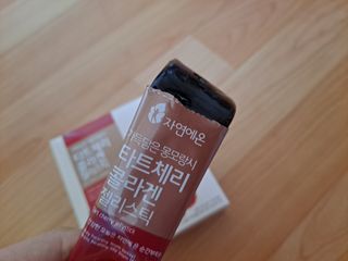 자연에온 가득담은 몽모랑시 타트체리 콜라겐 젤리스틱 — 5점을 준 리뷰어가 2020년 12월 올린 사용 사진