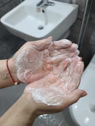 소담스퀘어 상암 [아멍코스메틱] 러뷰 리얼스킨 파룰 효소 파우더 워시 — 5점을 준 리뷰어가 2022년 11월 올린 사용 사진