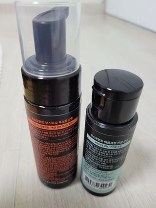 코스모먼트 부스티모 부스팅샴푸60ml + 비듬세정 진정샴푸50ml — 5점을 준 리뷰어가 2021년 11월 올린 사용 사진