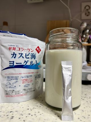 하나마이 [BEST 판매율 1위] 카스피해 유산균 종균_발효기가 필요없이 간편하게 만들어 먹는 요거트 생유산균 — 5점을 준 리뷰어가 2023년 3월 올린 사용 사진
