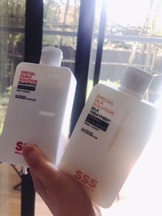 트리플에스 탈모 샴푸 275ml + 실크 트리트먼트 275ml — 5점을 준 리뷰어가 2021년 4월 올린 사용 사진