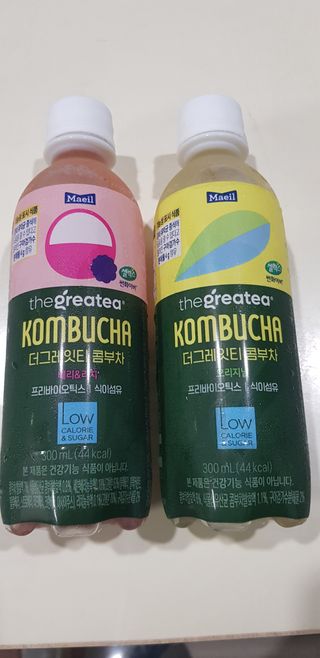 더그레잇티 콤부차 [매일유업] 더그레잇티 44kcal 콤부차 300ml *12개입 (오리지널 6개+베리리치 6개) — 5점을 준 리뷰어가 2023년 7월 올린 사용 사진