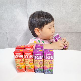 [롯데칠성] 야채듬뿍 더'진한 [롯데칠성] 야채는 이제 COLORFULL! 야채듬뿍  더 진한 레드 4개 +퍼플 4개 (총 8개) — 5점을 준 리뷰어가 2023년 6월 올린 사용 사진