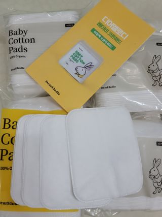 디어엘로디 프리미엄 유기농 베이비 솜티슈 40매 3 + 1 PACK — 5점을 준 리뷰어가 2021년 2월 올린 사용 사진