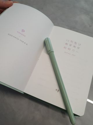 리훈 2023년 이야기다이어리 숏 날짜형 — 5점을 준 리뷰어가 2023년 1월 올린 사용 사진