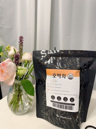 산그리메 국내산 호박차 100티백 대용량 삼각티백차 — 5점을 준 리뷰어가 2021년 7월 올린 사용 사진
