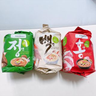 [풀무원] 자연은맛있다 정면, 백면, 홍면  세트 — 5점을 준 리뷰어가 2021년 4월 올린 사용 사진