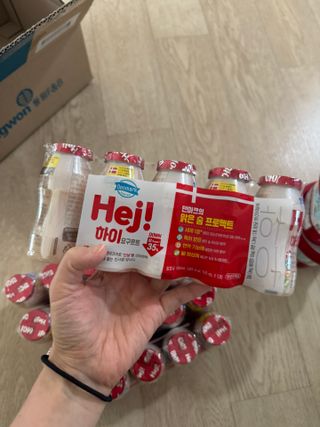 [구매평]덴마크 하이(Hej!) 브랜드 패키지(요구르트, 그릭요거트)only 로켓프레쉬 — 5점을 준 리뷰어가 2025년 4월 올린 사용 사진