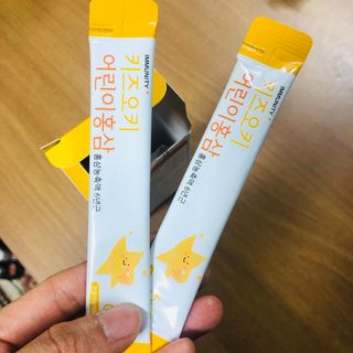 [이뮤니티플러스]우리아이 면역오키, 건강오키 _ 키즈오키 어린이홍삼 10포 1box — 5점을 준 리뷰어가 2022년 2월 올린 사용 사진