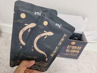 [비린내 완벽제거] 본황칠 통장어 국내산 장어즙 아르기닌 2800mg 장어즙효능 기력보강 — 5점을 준 리뷰어가 2022년 8월 올린 사용 사진