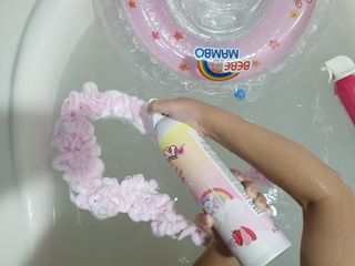 주식회사 권브라더스 [권브라더스] 목욕놀이 필수템, 핑키공주 유아버블클렌저 300ml 대용량 몽글몽글 구름 속 딸기향 — 5점을 준 리뷰어가 2022년 1월 올린 사용 사진