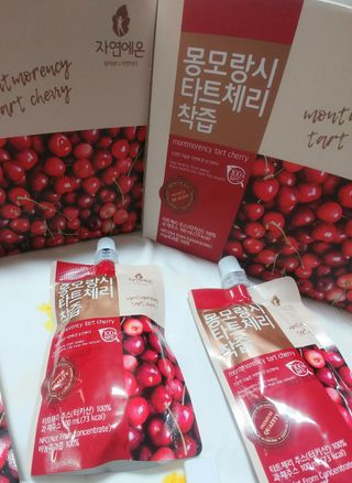 자연에온 몽모랑시 타트체리 착즙 100mL 10개입 2BOX — 5점을 준 리뷰어가 2021년 1월 올린 사용 사진