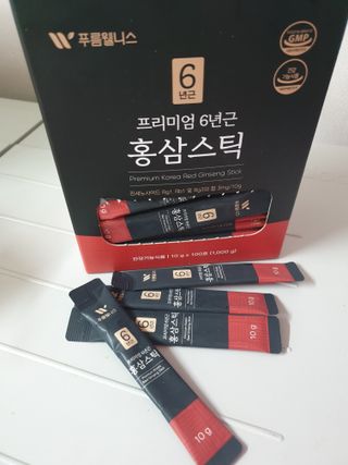 [푸름웰니스] 프리미엄 6년근 홍삼스틱 3mg x 100포 — 5점을 준 리뷰어가 2022년 2월 올린 사용 사진
