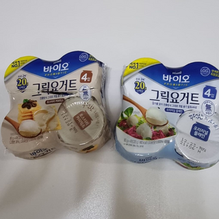매일바이오 그릭요거트 오리지널 플레인 4개, 로스터리 커피믹스 4개 — 5점을 준 리뷰어가 2021년 12월 올린 사용 사진