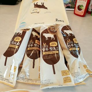오마뎅 한우핫도그 — 5점을 준 리뷰어가 2021년 6월 올린 사용 사진