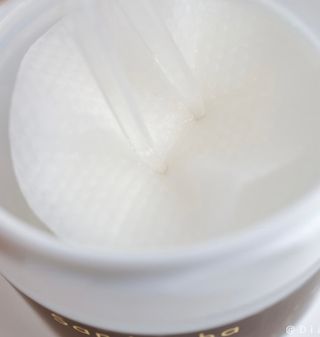 산다화 비타민씨 화이트닝 토너 패드 — 4.5점을 준 리뷰어가 2023년 9월 올린 사용 사진