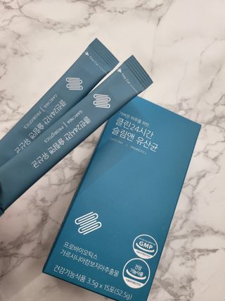 클린24시간 슬림앤유산균 1박스 (3.5g X 15포) — 5점을 준 리뷰어가 2023년 1월 올린 사용 사진
