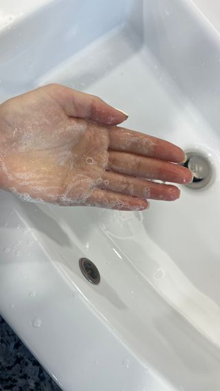 (구패키지)카프리나 프레쉬 산양밀크 어메이징 바디워시 500ml(오리지널향) — 5점을 준 리뷰어가 2023년 2월 올린 사용 사진