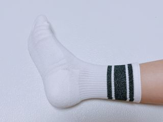 [사이즈가 있는 양말 필로이] 여자 골프 스포츠 중목 양말 2족 세트【 S, M, L 】3가지 사이즈 — 5점을 준 리뷰어가 2022년 9월 올린 사용 사진